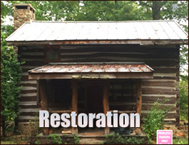 Historic Log Cabin Restoration  Lanier County, Georgia